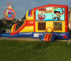 Jake and the Neverland Pirates Module 5 in 1 Waterslide Bouncehouse Combo